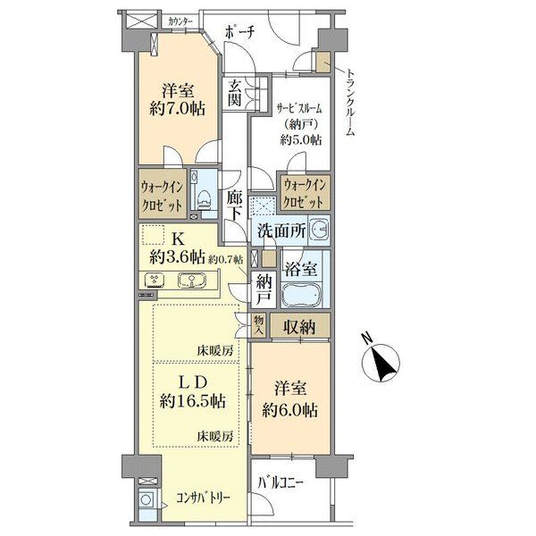 中古マンション 東京都府中市住吉町５丁目 京王競馬場線中河原駅 5,980万円
