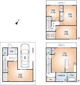 新築戸建 神戸市長田区松野通３丁目5 山陽本線新長田駅 49800000
