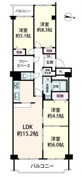 中古マンション 吹田市春日２丁目 北大阪急行南北線緑地公園駅 2,999万円