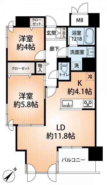 中古マンション 神戸市中央区筒井町３丁目 阪神本線春日野道駅 2,680万円