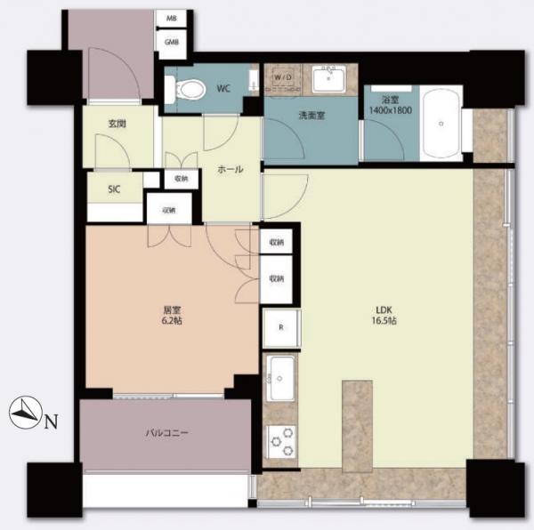 中古マンション 港区高輪３丁目 都営浅草線高輪台駅 1億6,800万円