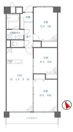 中古マンション 東大和市立野３丁目 多摩モノレール桜街道駅 2,480万円