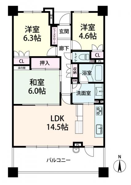 中古マンション 大阪府大阪市福島区大開３丁目3-23 大阪メトロ千日前線野田阪神駅 5,480万円