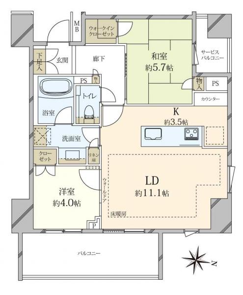 中古マンション 東京都世田谷区桜新町２丁目 東急田園都市線桜新町駅 1億3,980万円