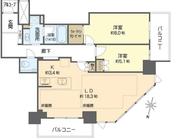 中古マンション 大阪府大阪市西区新町１丁目 大阪メトロ長堀鶴見緑地線西大橋駅 1億2,880万円