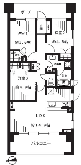 中古マンション 墨田区堤通１丁目 東武伊勢崎線曳舟駅 7,899万円