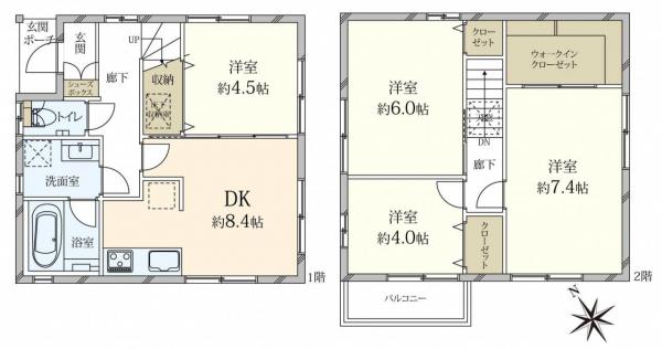 中古戸建 東京都墨田区立花２丁目 東武亀戸線小村井駅 4,480万円