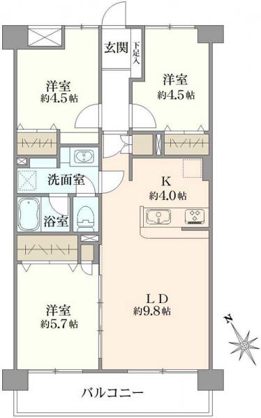 中古マンション 千葉県市川市南八幡４丁目 JR中央・総武線本八幡駅 4,480万円