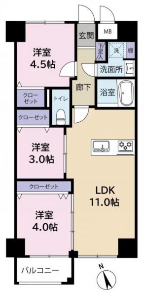 中古マンション 墨田区立花１丁目 JR中央・総武線亀戸駅 4,080万円
