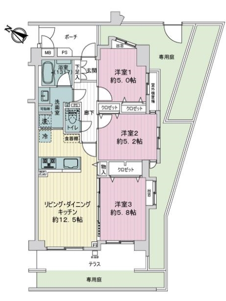 中古マンション 東京都葛飾区亀有２丁目 千代田常磐線亀有駅 4,998万円