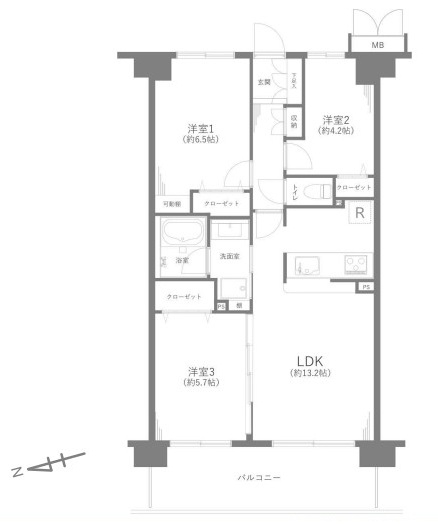 中古マンション 戸田市新曽南３丁目 JR埼京線戸田公園駅 3,899万円