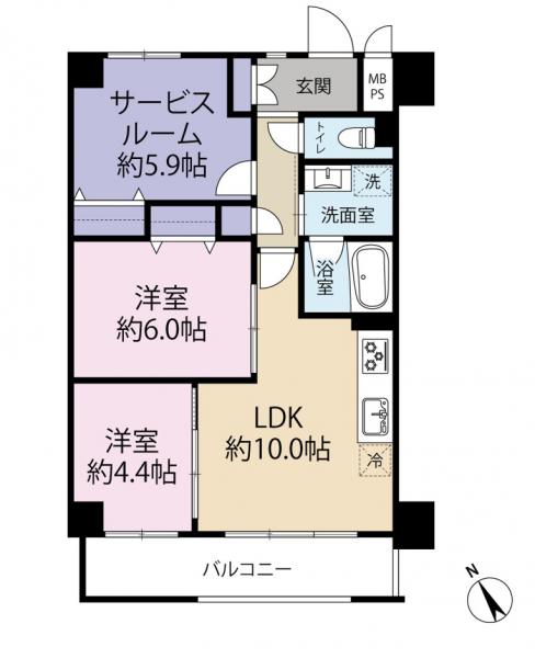 中古マンション 世田谷区南烏山６丁目 京王線千歳烏山駅 7,180万円