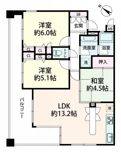 中古マンション 神戸市中央区二宮町１丁目 神戸市営地下鉄西神山手線新神戸駅 4,480万円