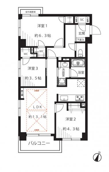 中古マンション 品川区荏原５丁目 東急目黒線西小山駅 1億2,000万円