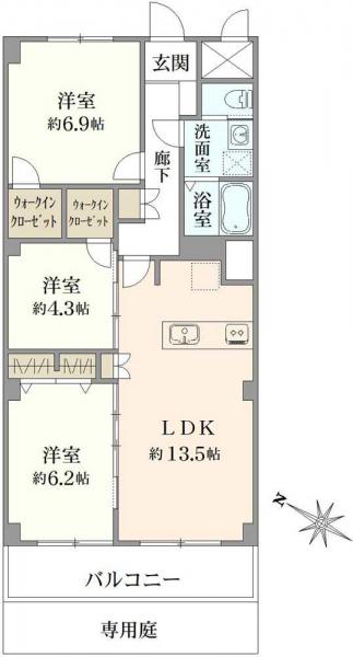 中古マンション 東京都葛飾区新宿５丁目 千代田常磐線金町駅 3,390万円
