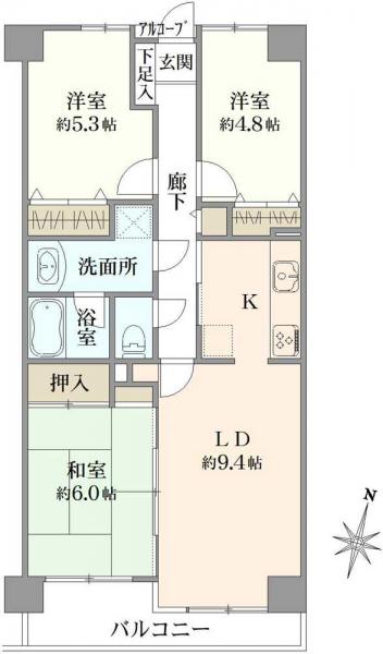 中古マンション 東京都足立区南花畑２丁目 つくばエクスプレス六町駅 2,780万円