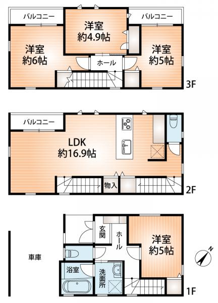 新築戸建 神戸市須磨区青葉町１丁目 JR山陽本線鷹取駅 4,180万円