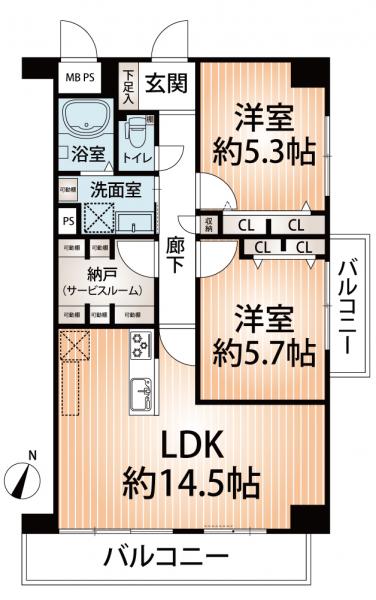 中古マンション 神戸市兵庫区大開通２丁目 神戸高速東西線新開地駅 2,499万円