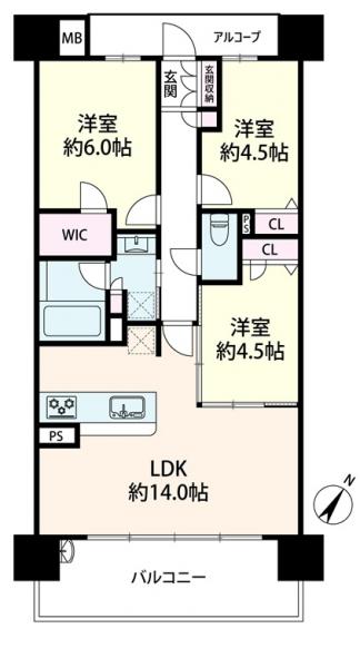 中古マンション 大阪市此花区西九条６丁目 JR大阪環状線西九条駅 5,490万円