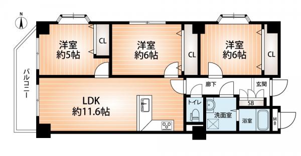 中古マンション 神戸市灘区城内通１丁目 阪急神戸線王子公園駅 2,798万円