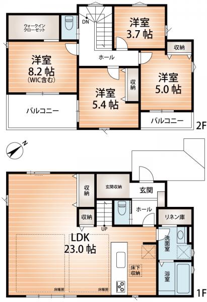 新築戸建 神戸市西区樫野台１丁目 神戸市営地下鉄西神山手線西神中央駅 4,999万円
