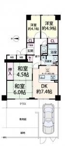 中古マンション 堺市東区南野田335-1 南海高野線北野田駅 12800000