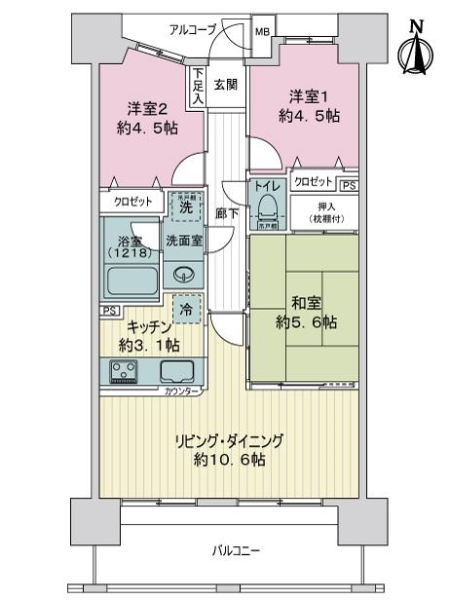 中古マンション 東京都葛飾区亀有５丁目 千代田常磐線亀有駅 5,280万円