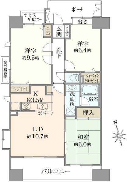 中古マンション 東京都足立区小台２丁目 都電荒川線小台駅 3,980万円