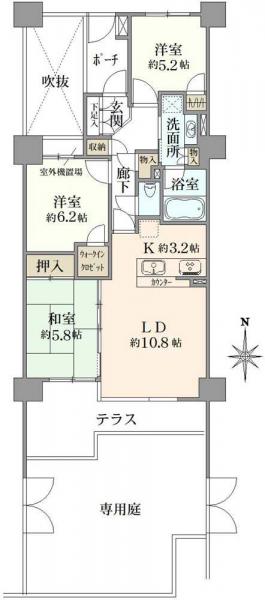 中古マンション 東京都調布市上石原３丁目 京王競馬場線西調布駅 4,480万円