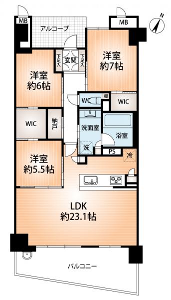 中古マンション 神戸市須磨区潮見台町２丁目 山陽電鉄本線山陽須磨駅 5,540万円