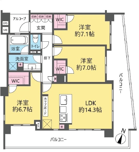中古マンション 新宿区中落合１丁目 西武新宿線中井駅 1億1,700万円