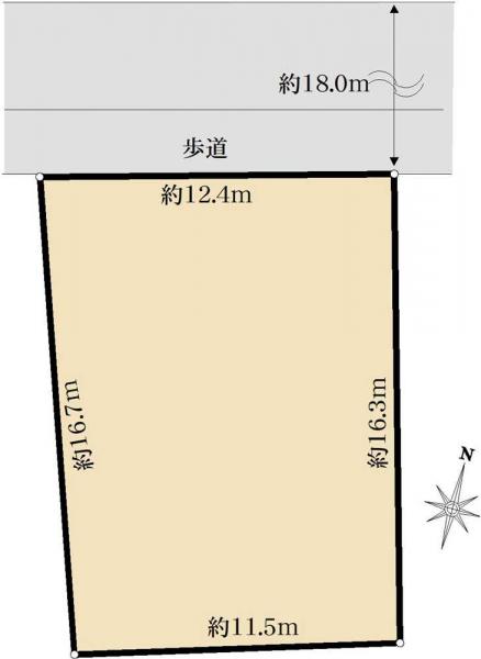 土地 東京都東大和市中央３丁目 多摩モノレール上北台駅 4,500万円