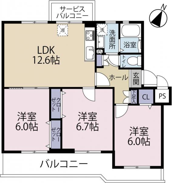 中古マンション 八王子市散田町４丁目 JR中央線西八王子駅 1,690万円