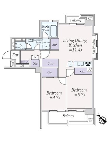 中古マンション 東京都中野区江原町３丁目 都営大江戸線新江古田駅 3,480万円