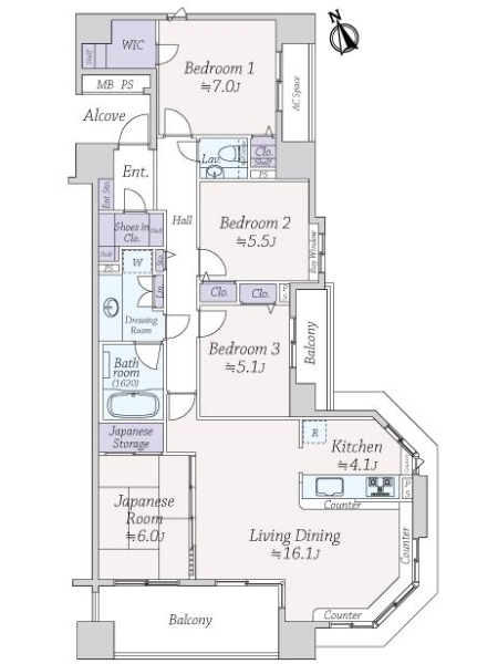 中古マンション 東京都立川市富士見町１丁目 JR青梅線西立川駅 8,000万円