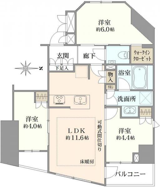 中古マンション 東京都小金井市本町２丁目 JR中央本線武蔵小金井駅 8,800万円
