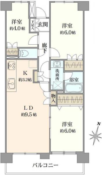 中古マンション 埼玉県さいたま市浦和区常盤３丁目 JR京浜東北線北浦和駅 5,980万円