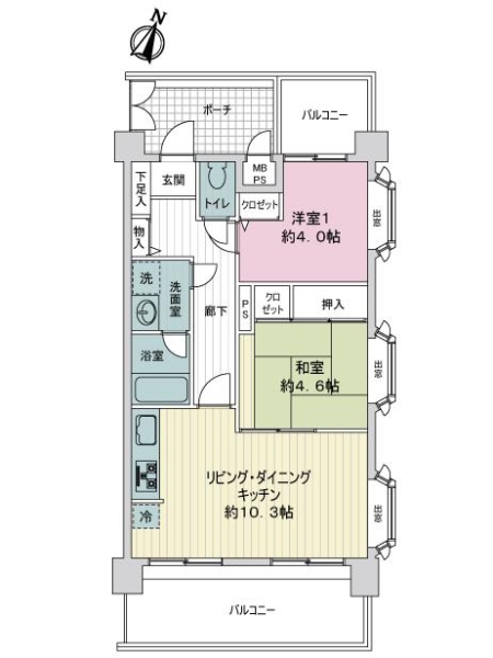 中古マンション 埼玉県さいたま市中央区上峰１丁目 JR埼京線与野本町駅 1,480万円