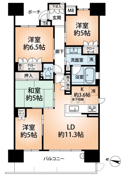 中古マンション 神戸市東灘区向洋町中５丁目 神戸新交通六甲アイランド線アイランド北口駅 3,580万円
