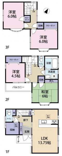 中古戸建 上尾市愛宕２丁目 JR高崎線上尾駅 2,980万円