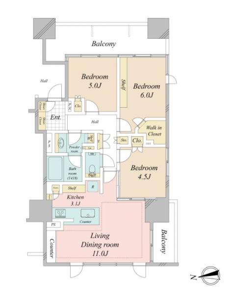中古マンション 中野区東中野１丁目 JR中央・総武線東中野駅 1億2,380万円