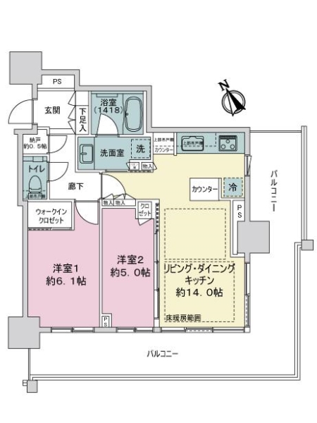 中古マンション 兵庫県神戸市中央区新港町 JR東海道本線（米原〜神戸）三ノ宮駅 9,900万円