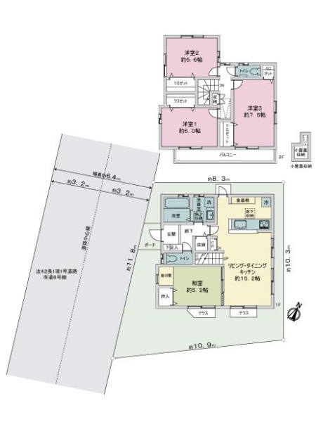 中古戸建 埼玉県さいたま市中央区円阿弥４丁目 JR埼京線北与野駅 3,980万円