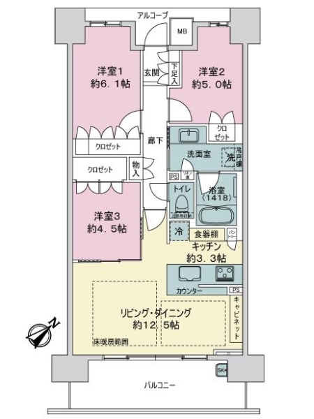 中古マンション 兵庫県神戸市中央区栄町通７丁目 JR東海道本線（米原〜神戸）神戸駅 6,780万円