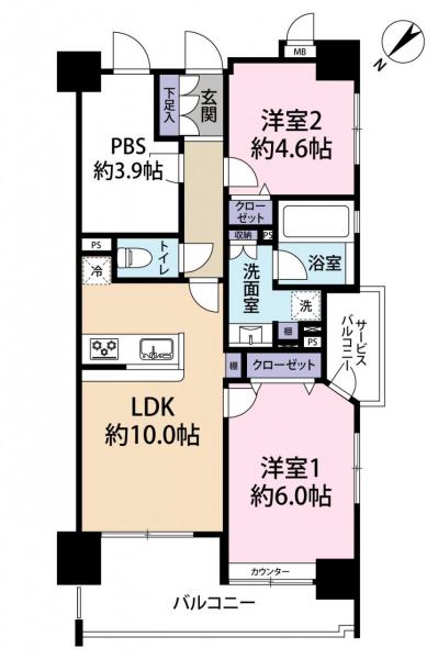 中古マンション 杉並区善福寺１丁目 JR中央線西荻窪駅 6,980万円