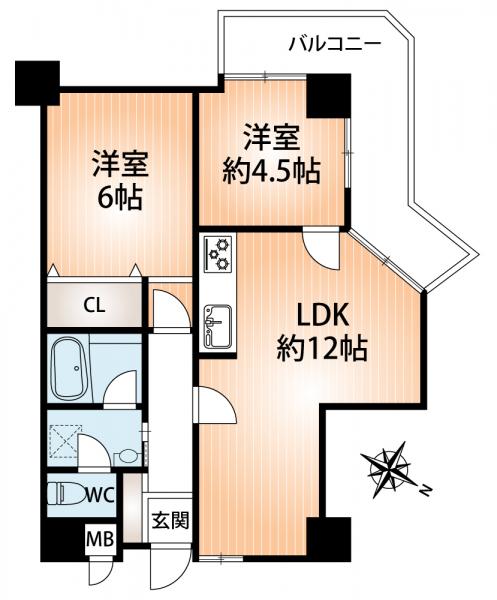 中古マンション 神戸市兵庫区新開地１丁目 神戸市営地下鉄西神山手線湊川公園駅 1,580万円
