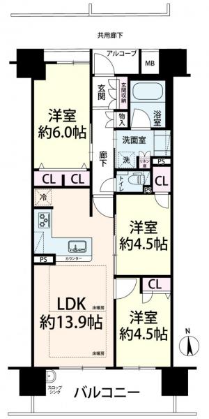 中古マンション 大阪市福島区鷺洲２丁目 JR大阪環状線福島駅 7,280万円