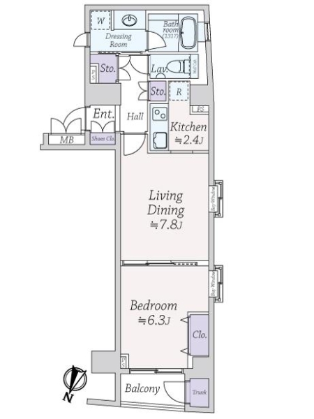中古マンション 東京都新宿区北町 都営大江戸線牛込神楽坂駅 9,980万円