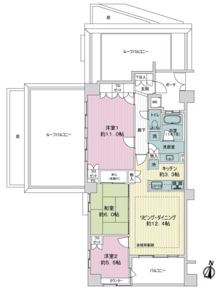 中古マンション 東京都足立区綾瀬２丁目 千代田常磐線綾瀬駅 8,280万円