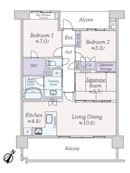 中古マンション 東京都立川市砂川町８丁目 西武拝島線武蔵砂川駅 2,780万円
